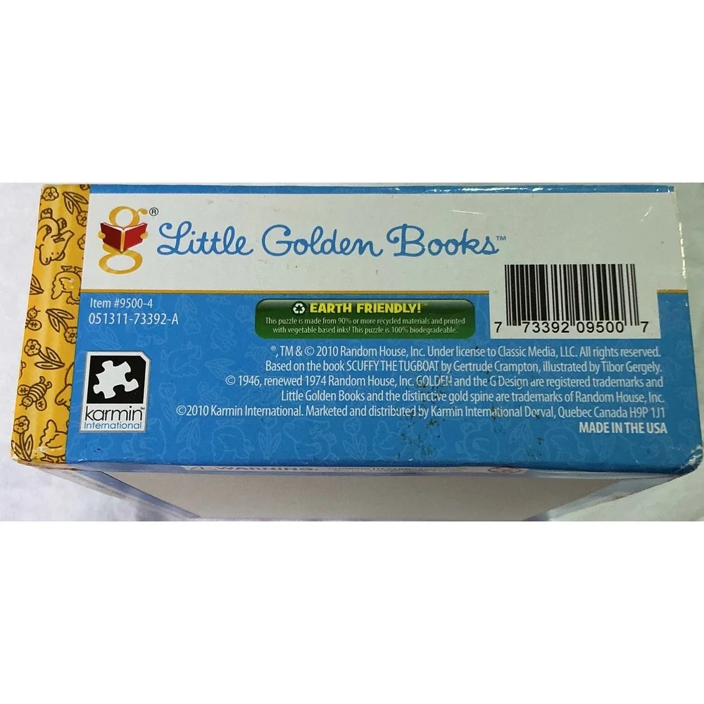 Little Golden Books Scuffy the Tugboat 40 Pc Puzzle Sealed New 2010